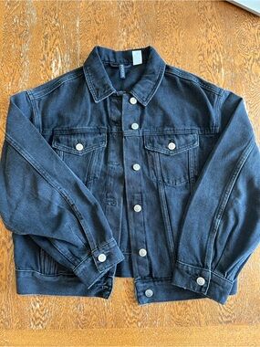 H&M Black Denim Jean Jacket